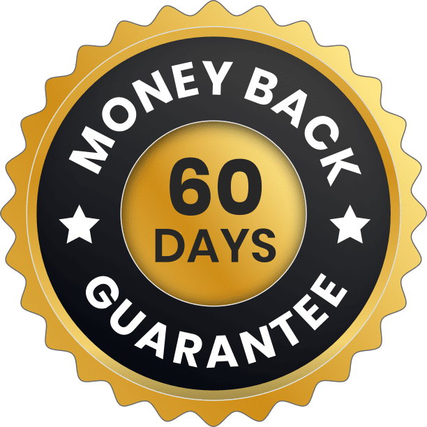 ProstaPure 60-day money back guarantee badge — full refund