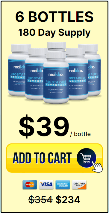 ProstaPure 6 bottles — 180 day supply most popular package